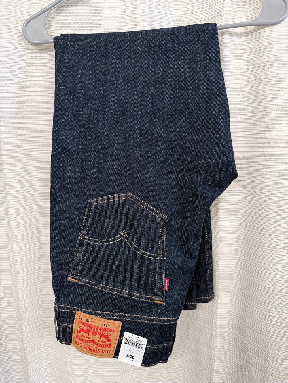 Men’s Levi’s 514 straight leg stretch blue jeans 33x30 new with tags!